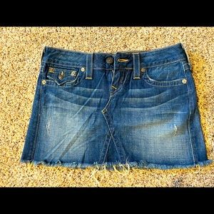 Size 28 True Religion Jean Skirt